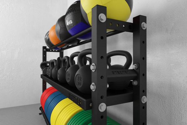 Стеллаж для инвентаря STECTER, 1800х1160 мм в Краснодаре в магазине SportPanda Стеллаж для инвентаря STECTER, 1800х1160 мм – фото
