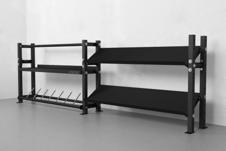 Стойка для гирь и гантелей STECTER, 3600х1160 мм в Краснодаре в магазине SportPanda Стойка для гирь и гантелей STECTER, 3600х1160 мм – фото