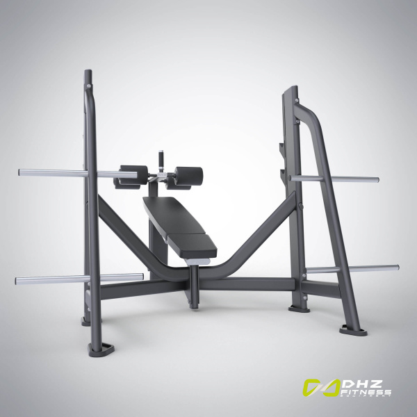 Скамья-стойка для жима под углом вниз E-7041 (Olympic Decline Bench) в Краснодаре в магазине SportPanda Скамья-стойка для жима под углом вниз E-7041 (Olympic Decline Bench) – фото