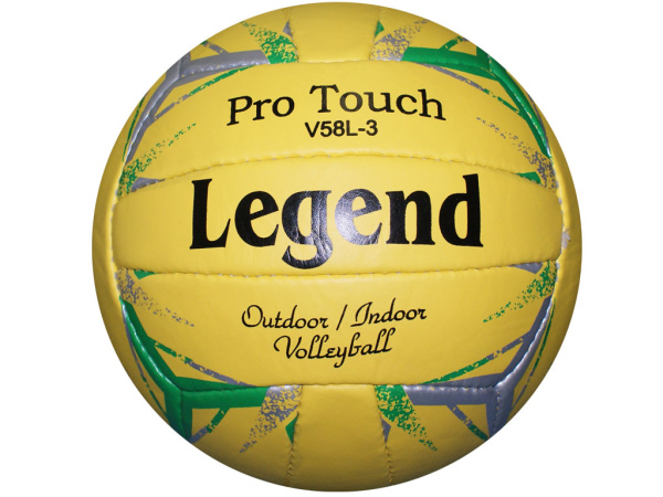 Мяч волейбольный Legend Pro-Touch, жёлтый – фото