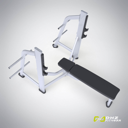 Скамья-стойка для жима штанги лежа E-7043 (Olympic Bench) в Краснодаре в магазине SportPanda Скамья-стойка для жима штанги лежа E-7043 (Olympic Bench) – фото