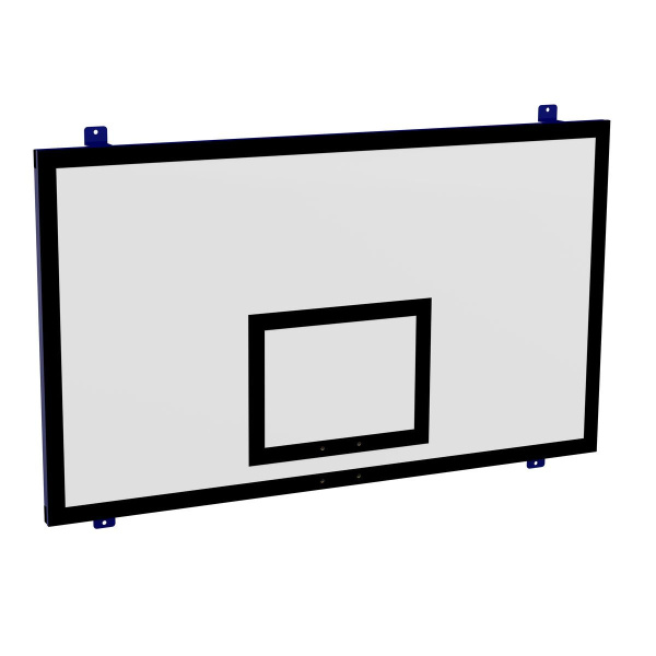 Щит баскетбольный игровой пристенный, фанера 15 мм, 1050х1800 мм – фото