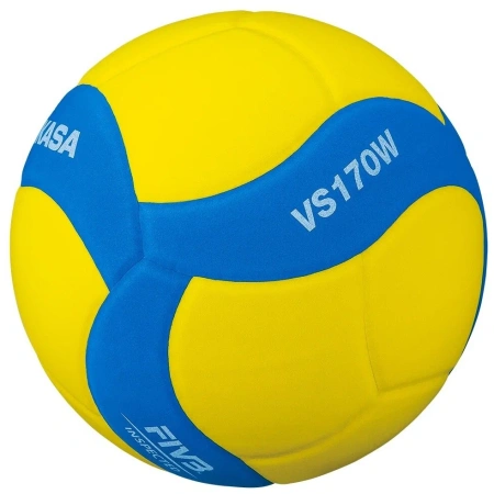Мяч волейбольный Mikasa VS170W-Y-BL, эко-кожа, 5" в Краснодаре в магазине SportPanda Мяч волейбольный Mikasa VS170W-Y-BL, эко-кожа, 5" – фото