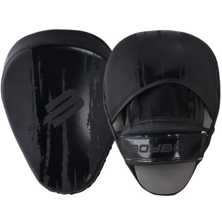 Лапы боксерские BoyBo Stain BPS450, чёрный в Краснодаре в магазине SportPanda Лапы боксерские BoyBo Stain BPS450, чёрный – фото