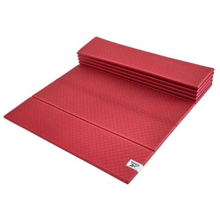 Складной коврик для йоги Reebok RAYG-11050RW, 6 мм, «домашнее вино» – фото