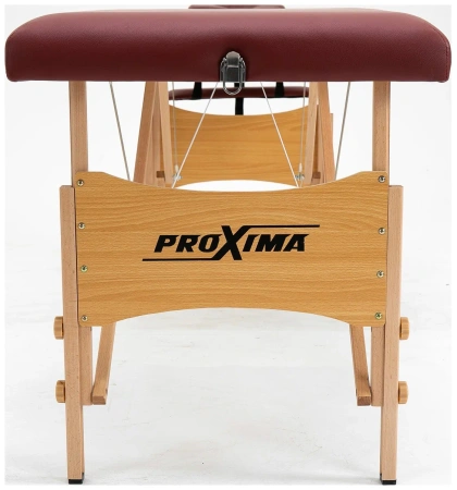 Массажный стол Proxima Parma 60, 2 секции, складной, бордовый – фото