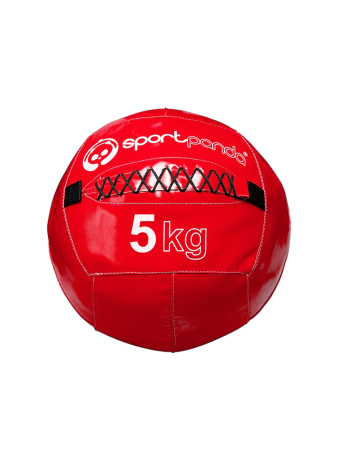 Медбол / медицинбол SportPanda, 5 кг, красный Медбол / медицинбол SportPanda, 5 кг, красный