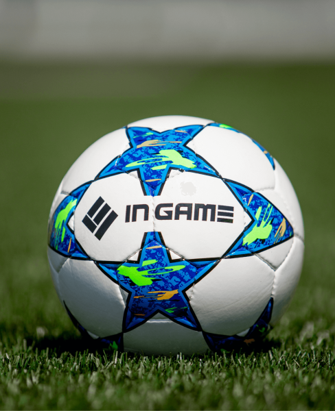 Мяч футзальный INGAME PRO QUANTRO, №4, голубой в Краснодаре в магазине SportPanda Мяч футзальный INGAME PRO QUANTRO, №4, голубой – фото