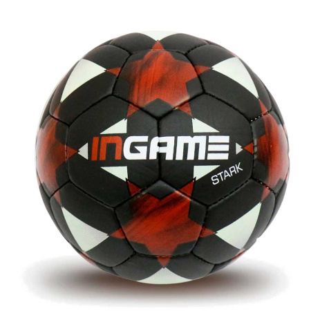 Мяч футбольный INGAME STARK IFB-121, №5, чёрно-красный в Краснодаре в магазине SportPanda Мяч футбольный INGAME STARK IFB-121, №5, чёрно-красный – фото
