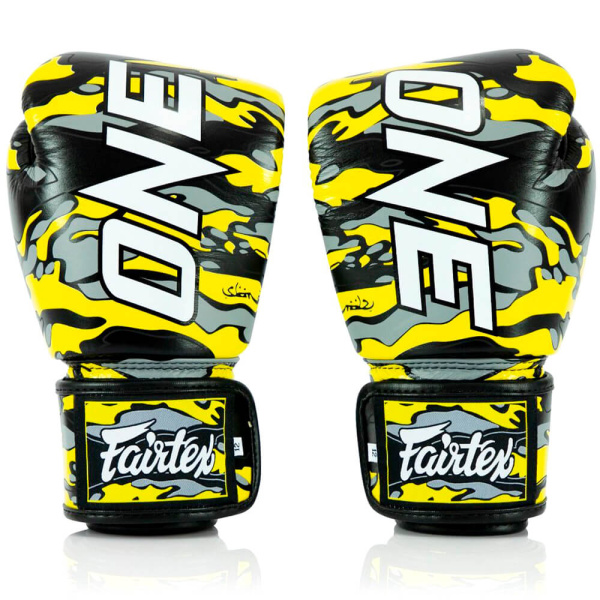 Боксерские перчатки Fairtex BGV ONE FC X Mr.Sabotage, для боев и тренировок, чёрно-жёлтый в Краснодаре в магазине SportPanda Боксерские перчатки Fairtex BGV ONE FC X Mr.Sabotage, для боев и тренировок, чёрно-жёлтый – фото
