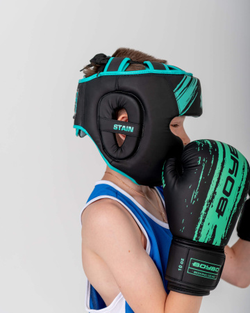 Шлем боксерский BoyBo Stain BH400, Flex, голубой в Краснодаре в магазине SportPanda Шлем боксерский BoyBo Stain BH400, Flex, голубой – фото