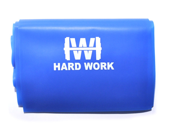 Силовая лента / ленточный эспандер HARD WORK, 150 x 15 см, 0.5 мм, синий в Краснодаре в магазине SportPanda Силовая лента / ленточный эспандер HARD WORK, 150 x 15 см, 0.5 мм, синий – фото