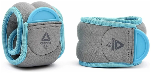 Утяжелители для ног, на лодыжки Reebok Elements RAWT-11073BL, 0.5 кг, пара – фото