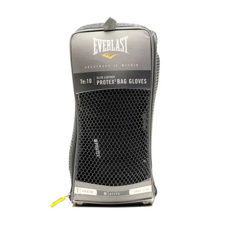 Снарядные перчатки Everlast Protex2 Leather, чёрный в Краснодаре в магазине SportPanda Снарядные перчатки Everlast Protex2 Leather, чёрный – фото