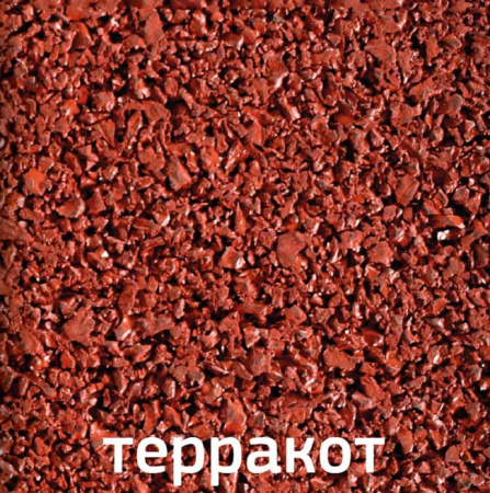 Резиновая плитка MaxTile, 500x500 мм, для детской площадки, 15 мм, терракотовый  Резиновая плитка MaxTile, 500x500 мм, для детской площадки, 15 мм, терракотовый
