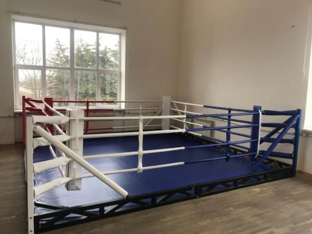 Ринг боксерский Sportpanda на раме, монтажная зона 6х6 м, боевая 5х5 м в Краснодаре в магазине SportPanda Ринг боксерский Sportpanda на раме, монтажная зона 6х6 м, боевая 5х5 м – фото