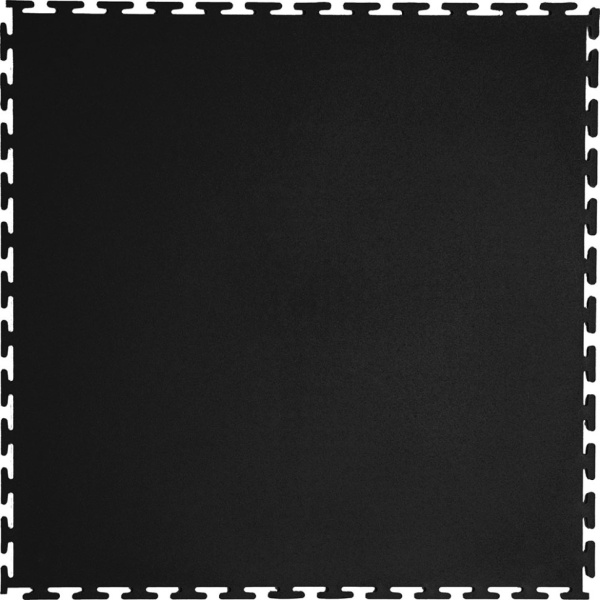 Плитка ПВХ Standart Flat, 5 мм, 500*500, чёрный