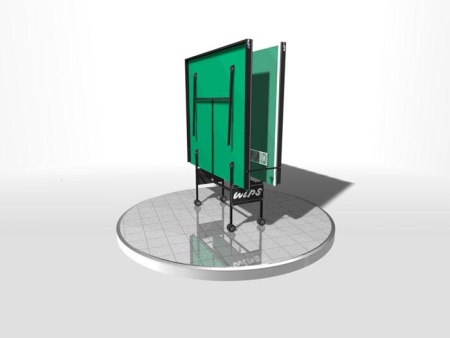 Стол теннисный WIPS Royal Outdoor - С, влагостойкий, на роликах с усилением игрового поля и встроенной сеткой – фото