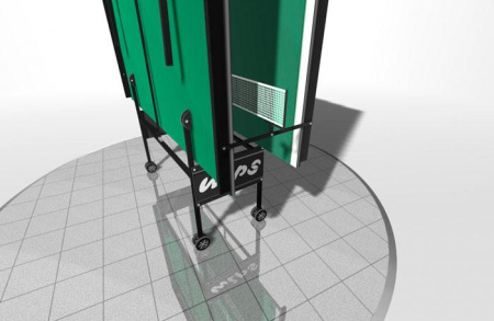 Стол теннисный WIPS Royal Outdoor - С, влагостойкий, на роликах с усилением игрового поля и встроенной сеткой – фото